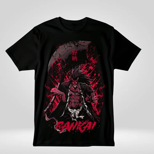 Camiseta Oversized Estampa Anime Bankai Zaraki Kenpachi