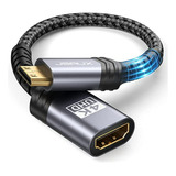 Adaptador Mini Hdmi A Hdmi 4k 60hz Hdr 3d 18gbps - Compatibl