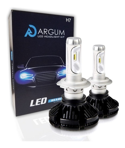 Kit De 2 Luces Led Argum X3 Tipo Xenon Faros Foco Auto Chip Philips H7 H11 9005 9006