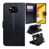 Capa Carteira Flip Case Para Xiaomi Mi Poco X3 Nfc Capinha