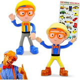 Blippi Bendable Paquete De 2 ~ Blippie Figura De Acción