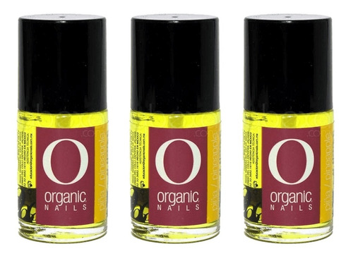 Aceite Para Cuticula Aroma Piña Tres De 15ml Organic Nails