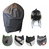 Funda Kamado Asador Ahumador 16  Impermeable Negro Fogonero