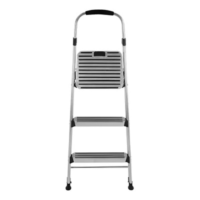 Escalera Plegable De Acero Con 3 Peldaños Cosco Sms Color Gris | Envío gratis