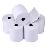 X5 Rollos Papel Térmico De 57mmx50 Boleta Color Blanco 50mts