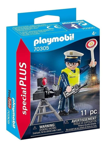 Playmobil Policia Con Radar Special Plus Art 70305 Loonytoys