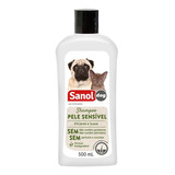 Shampoo Para Cachorro Gatos Sanol Dog Peles Sensíveis 500ml