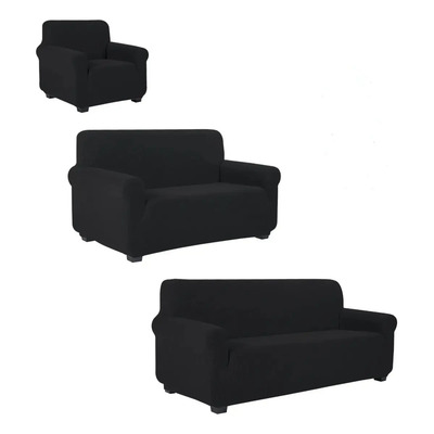 Protector Cubre Sala Funda Sillones Ajustable Elástico 3pz