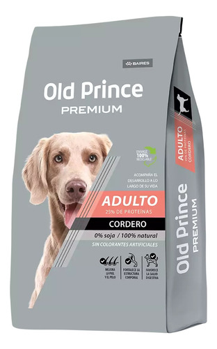 Alimento Perro Old Prince Premium Cordero 15 + 3kg = 18kg