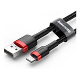 Cable Usb-aa Lightning iPhone Reforzado Carga Rápida 3metros