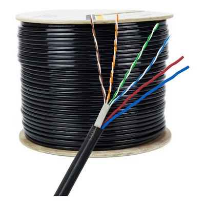 Cable Siames Utp Exterior Cat5e Bobina 305mts Red Y Cal18 | Envío gratis
