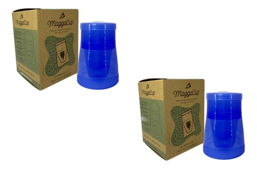 Vaso Esterilizador Plastico Maggacup Para Copa Menstrual X2