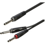 Cable Plug Estereo Trs A 2 Plug Mono Ts Roxtone Musicapilar