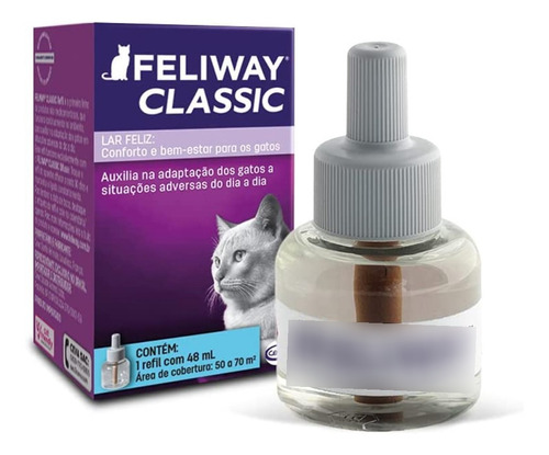 Feliway Refil 48ml Felicidade Bem Estar Para Gatos Feromonio