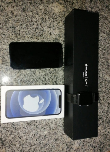 Apple iPhone 12 (128 Gb) - Negro + Apple Watch S3 