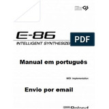 Manual Teclado Rolando E86 Em Portugues Envio Por Email