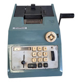Maquina  Calcular Antiga Mecanica  Ano 1960 Olivet Coleção
