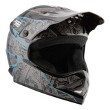 Capacete Infantil Moto Cross Trilha Off Road Factory Edition