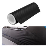 Vinil Automotriz Fibra De Carbono Negro Textura 60 Cm X 3 Mt