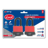 Juego De 2 Candados Resistentes Al Agua Lock® Doble Cerrojo