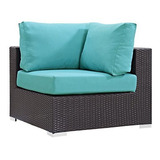 Modway Convene Wicker Rattan  Patio Al Aire Libre Sofa Secc