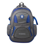 Mochila Casual Escolar K-swiss Coco Color Gris