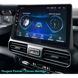 Radio Android 10 Pulgadas Peugeot Partner Berlingo Instalada
