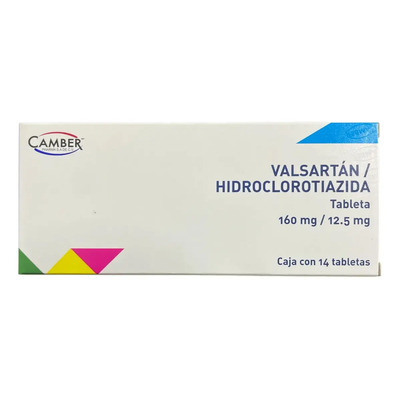 Valsartán \u002F Hidroclorotiazida Tableta 160mg\u002F12.5 14 Tabletas | MercadoLibre