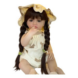 Reborn Bebe Real Muñeca Cuerpo De Silicona Cabello Largo