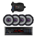 Pioneer 4 Falante 6 Pol + Som Carro Rádio + Módulo Tl-500 