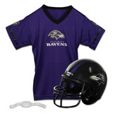 Uniforme Casco Y Jersey Nfl Cuervos Baltimore Ravens Niños