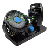 Ventilador Duplo Automotivo Ajustável Usb 2 Velocidades 12v