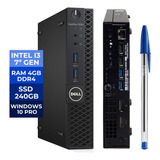 Mini Cpu Dell 3050 Intel Core I3-7100t 7º G 4gb Ssd 240gb