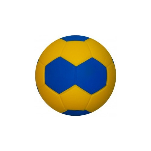 Balon Esponja Pu.handball 6  Amarillo/azul Handbol Espuma 