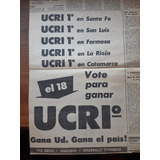 Publicidad Elecciones 1962 / Ucri / De Diario Clarín