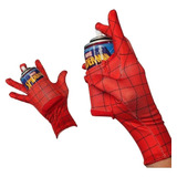 Super Guantes Spiderman Hombre Araña  Con Lanza Telaraña