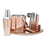 Godinger 9 Piezas Barware Set Cobre