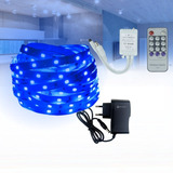 Fita Led Azul 2835 Rolo 5m 300 Leds Fonte E Controle Remoto Tensão De Operação 12v 110v/220v