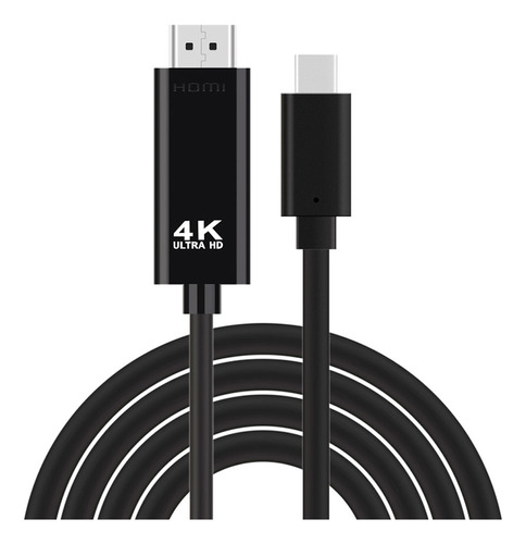 Cable Tipo C A Hdmi 4k, Adaptador Av Digital Hdtv Tv Para Ga