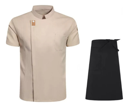 Chaqueta Chef Para Hombre Y Mujer, Camisa+delantal  Jj