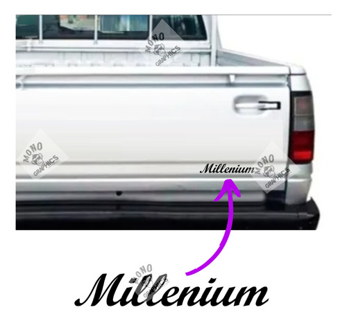 Stickers Chevrolet Luv Letras Millenium Portalon