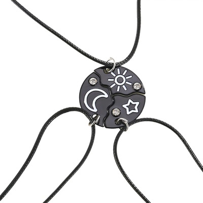 Collares Sol Luna Estrella Mejores Amigos Hijos Padres 3pcs Color Estilo 2