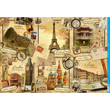 Papel Decoupage Pd-982 Vintage Paises 34,3x49 - Litoarte