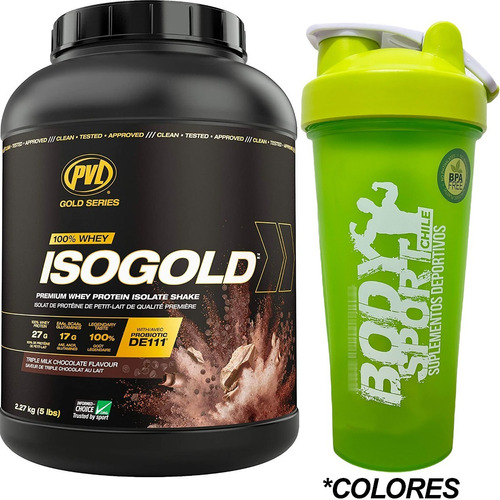Isogold Pvl Protein Isolate & Hydrolizada 5lbs + Shaker