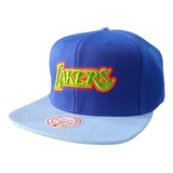 Gorra M&n Los Angeles Lakers Nvy/grn Original Sh20009lalblue