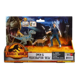 Set Jurassic Wolrd Dominion Owen Velociraptor Beta - Premium