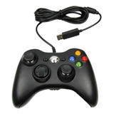 Control Con Cable Usb De 2m Compatible Con Xbox 360 Pc Gamer Color Negro