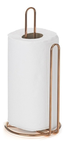 Porta Papel Toalha Vertical Bancada Mesa Rose Gold Cobre 