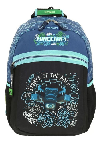 Mochila Minecraft Wunder Primaria Backpack Mc66444-3