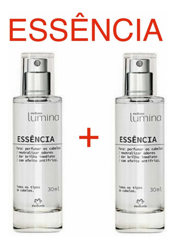 Kit C 2: Perfume Cabelos Natura Lumina Essência 30ml